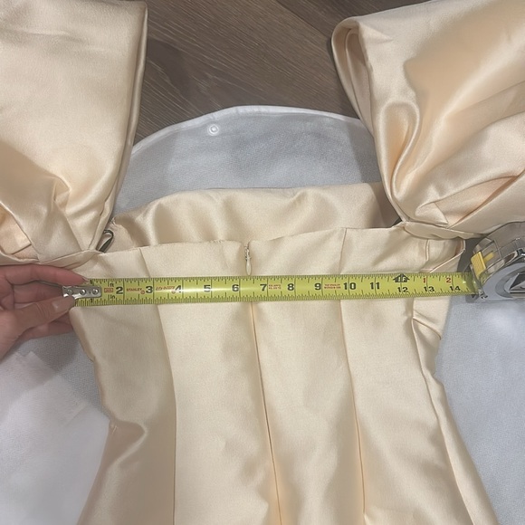 Solace London Elina Off-The-Shoulder Duchesse Satin Mini Dress - Picture 11 of 15